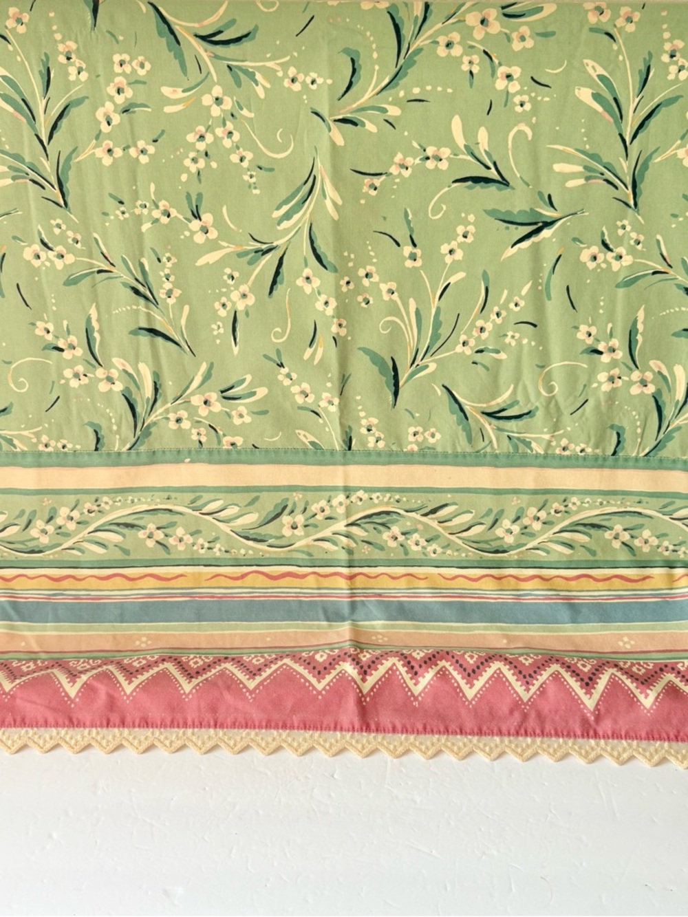 Vintage Collier Campbell Gypsy Dance Queen Size Flat Sheet